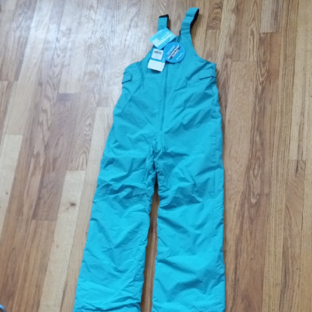 Columbia Youth Large  Teal/Aqua Colored, Lightweight, Snow Bib